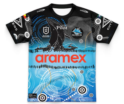 Cronulla Sutherland Sharks 2025 Kids Indigenous Jersey