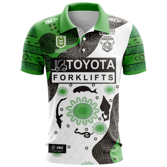 Canberra Raiders 2025 Indigenous Polo Shirt