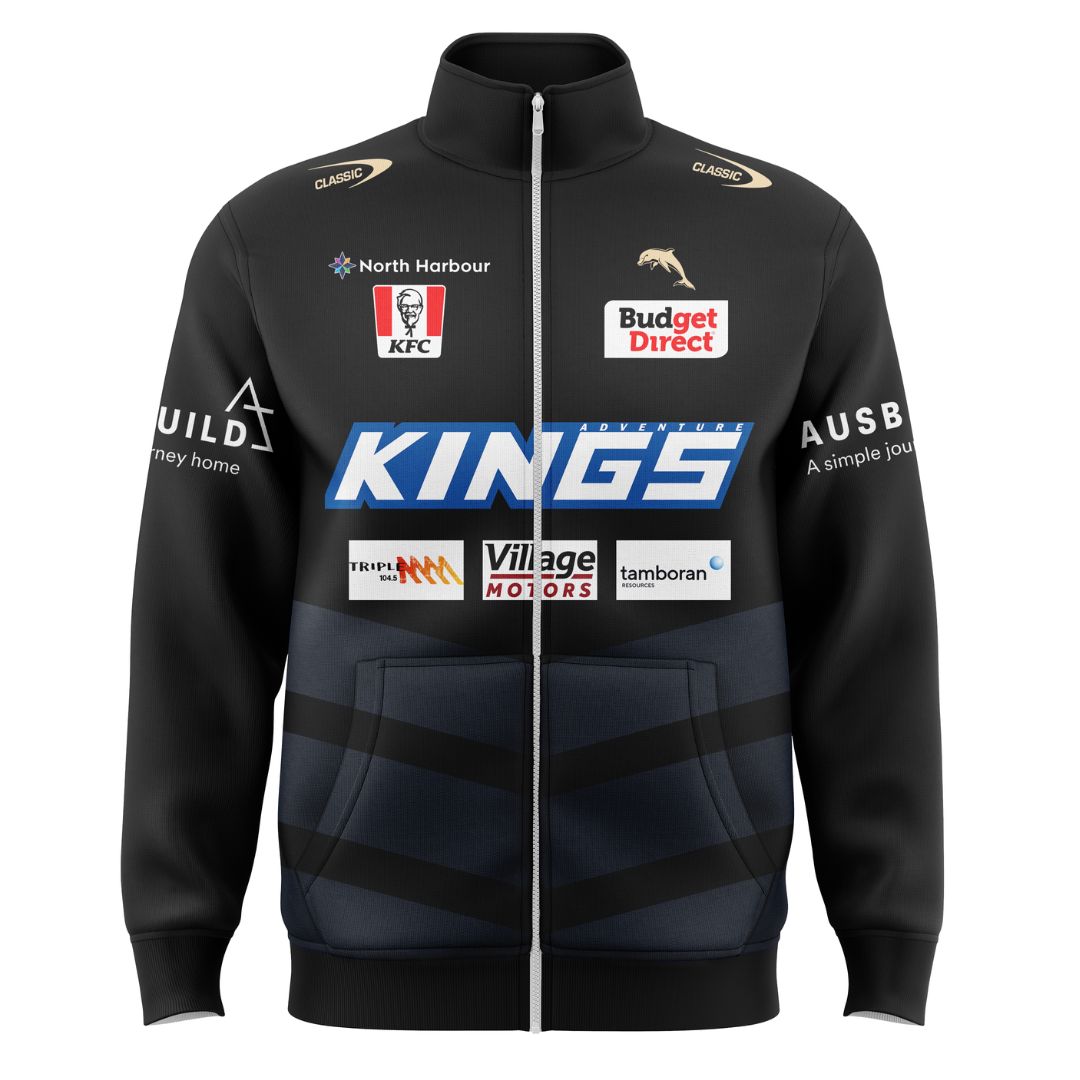 Redcliffe Dolphins 2025 Coaches Training Jacket with Zipper