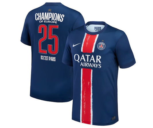 Paris Saint-Germain FC 2025/26 Champions Of Europe Jersey Shirt