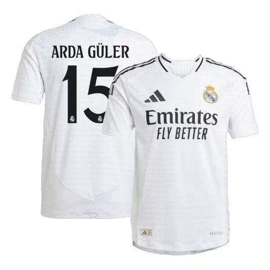 Real Madrid 2024/25 Arda Güler #15 Home Jersey Shirt