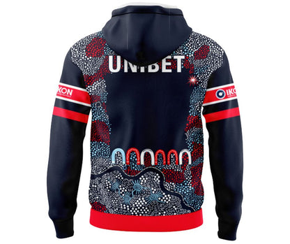 Sydney Roosters 2025 Indigenous Hoodie with Zipper