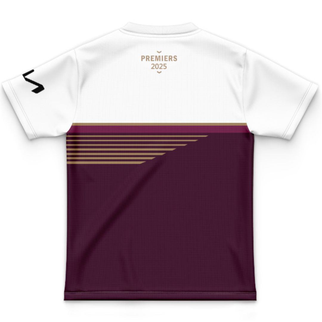 Brisbane Broncos 2025 Kids Premiers Jersey - Maroon