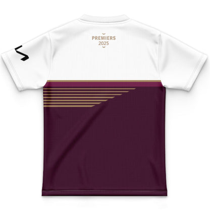 Brisbane Broncos 2025 Kids Premiers Jersey - Maroon