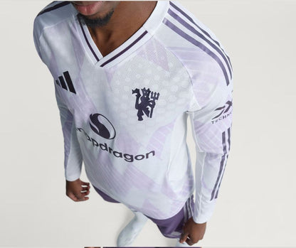 Manchester United 2025/26 Long Sleeve Away Jersey Shirt