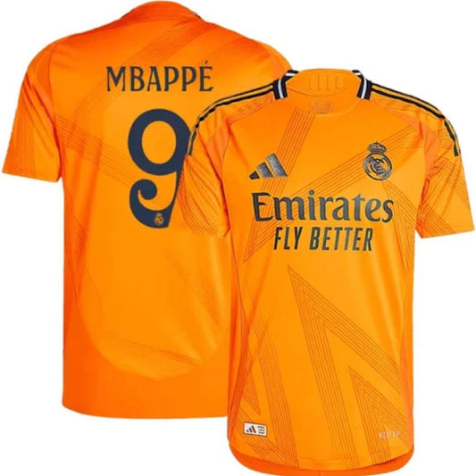 Kids Real Madrid 2024/25 Mbappé #9 Away Jersey Shirt