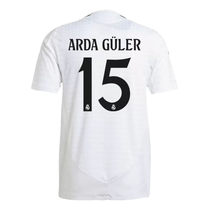 Real Madrid 2024/25 Arda Güler #15 Home Jersey Shirt