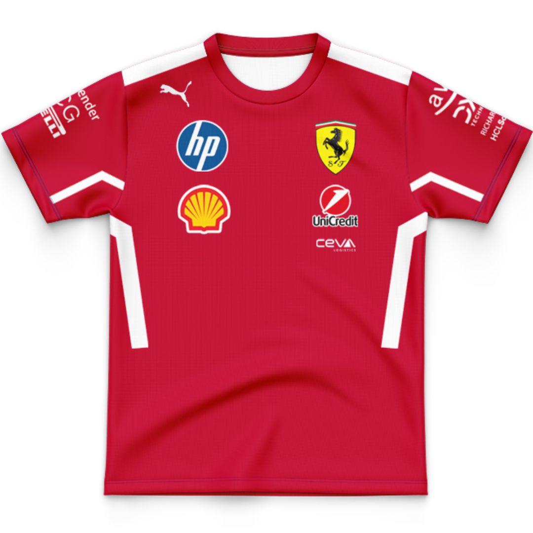 Scuderia Ferrari 2025 Kids Team Shirt