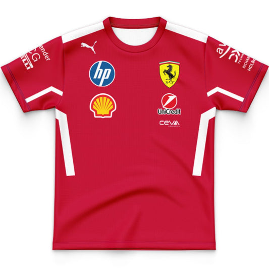 Scuderia Ferrari 2025 Kids Team Shirt