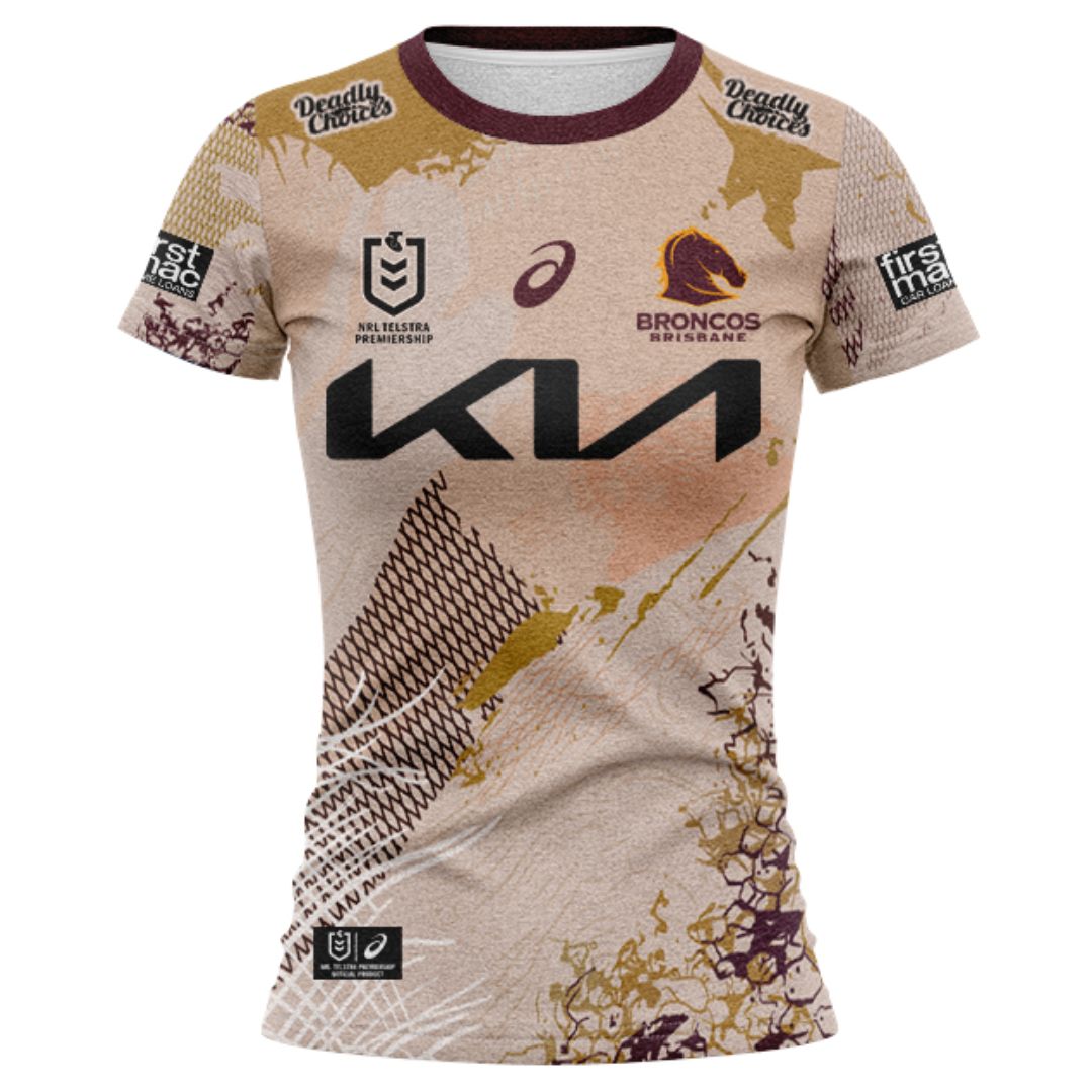 Brisbane Broncos 2025 Women's Indigenous Shirt