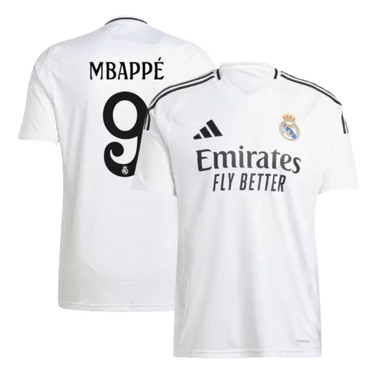 Real Madrid 2024/25 Kids Mbappé #9 Home Jersey Shirt