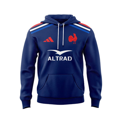 France Les Bleus 2024 Kids Rugby Home Hoodie