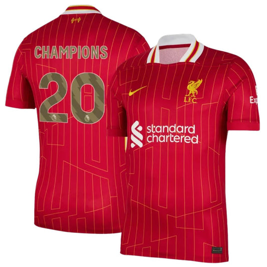 Liverpool 2024/25 Diogo Jota # 20 Champions Jersey Shirt