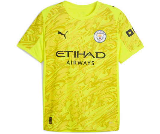 Manchester City 2025/26 Short Sleeve Goalkeeper Jersey Shirt Kit # 3