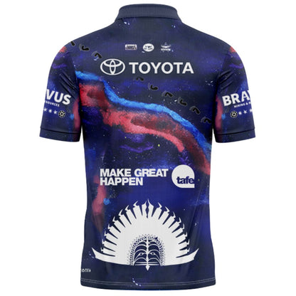 North Queensland Cowboys 2025 Indigenous Polo Shirt