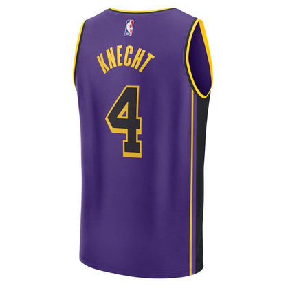 Los Angeles Lakers 2024/25 Dalton Knecht #4 Away Jersey