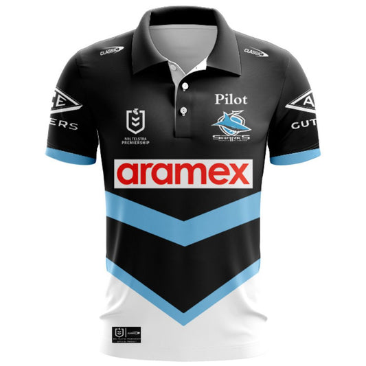 Cronulla Sutherland Sharks 2026 Away Polo Shirt