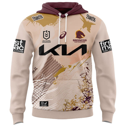 Brisbane Broncos 2025 Indigenous Hoodie