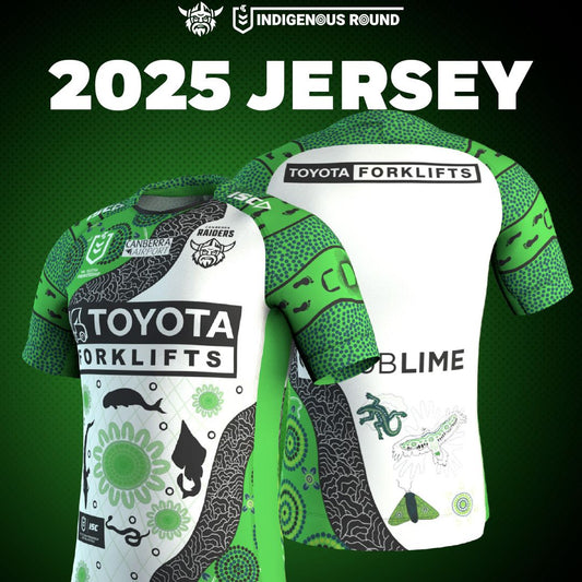 Canberra Raiders 2025 Indigenous Jersey