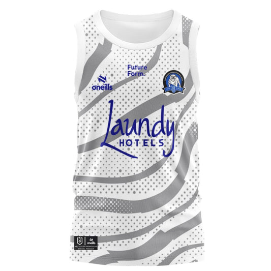 Canterbury Bankstown Bulldogs 2025 White Training Singlet