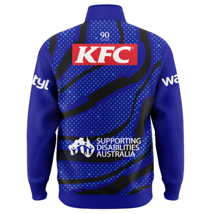 Canterbury Bankstown Bulldogs 2025 Blue Training Jacket with Zipper