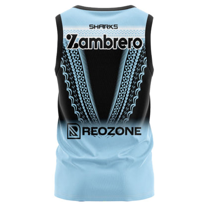 Cronulla Sutherland Sharks 2025 Pasifika Singlet