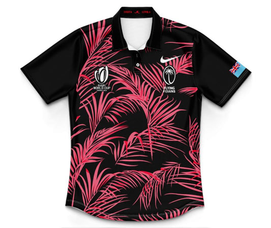 Fiji 2023 Rugby World Cup Away Stadium Kids Polo Shirt