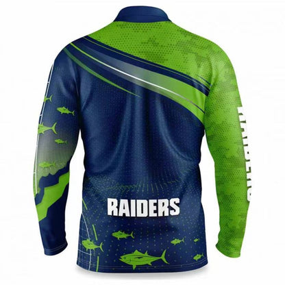 Canberra Raiders Long Sleeve Fishing Shirt