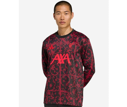 Liverpool 2025/26 Long Sleeve Pre Match Jersey Shirt