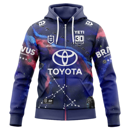 North Queensland Cowboys 2025 Indigenous Hoodie with Zipper