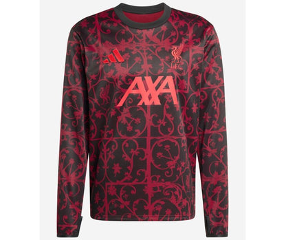 Liverpool 2025/26 Long Sleeve Pre Match Jersey Shirt