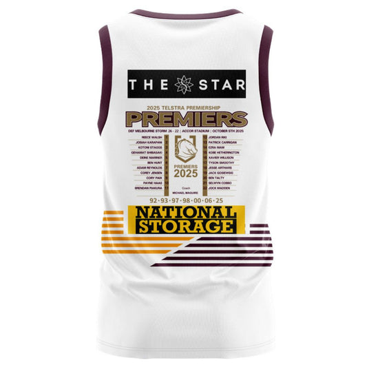 Brisbane Broncos 2025 Premiers Singlet