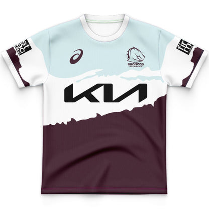 Brisbane Broncos 2024 Kids Captains Run Jersey