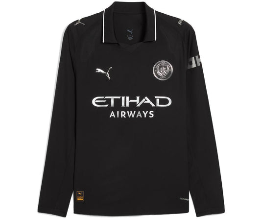 Manchester City 2025/26 Long Sleeve Away Jersey Shirt