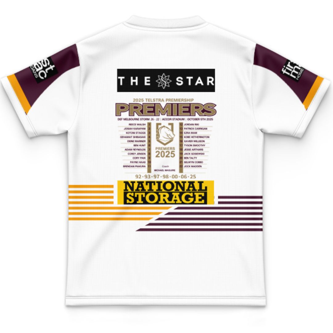 Brisbane Broncos 2025 Kids Premiers Jersey