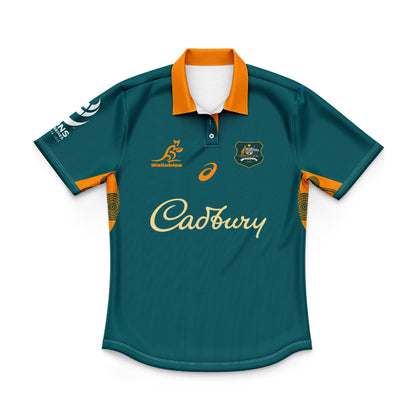 Australian Wallabies 2025 Kids Lions Tour Warm Up Polo Shirt