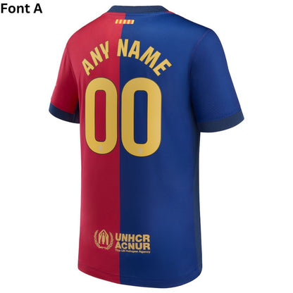 Barcelona 2024/25 125th Anniversary Home Jersey Shirt - (Add Your Own Name & Number)