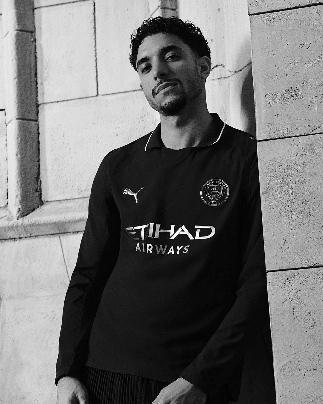 Manchester City 2025/26 Long Sleeve Away Jersey Shirt