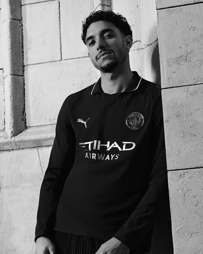 Manchester City 2025/26 Long Sleeve Away Jersey Shirt