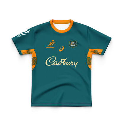 Australian Wallabies 2025 Kids Lions Tour Warm Up Jersey
