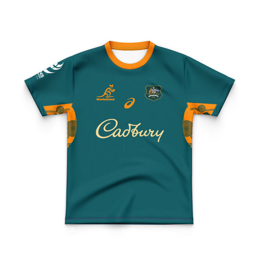 Australian Wallabies 2025 Kids Lions Tour Warm Up Jersey