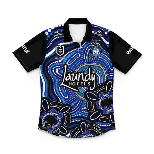 Canterbury Bankstown Bulldogs 2025 Kids Indigenous Polo Shirt