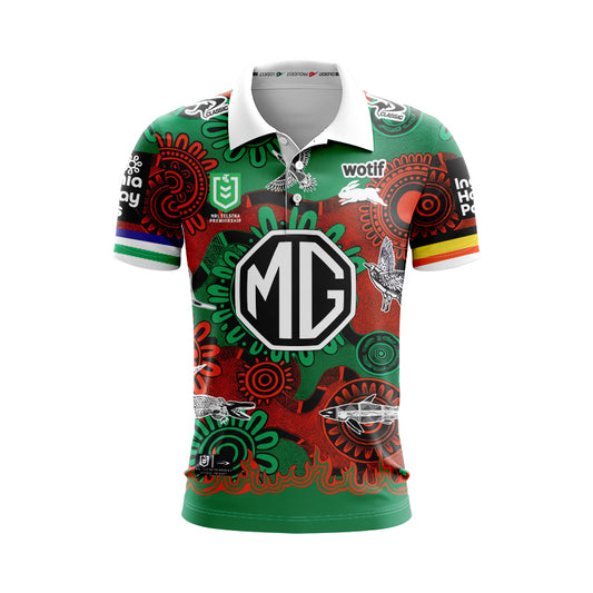 South Sydney Rabbitohs 2025 Indigenous Polo Shirt