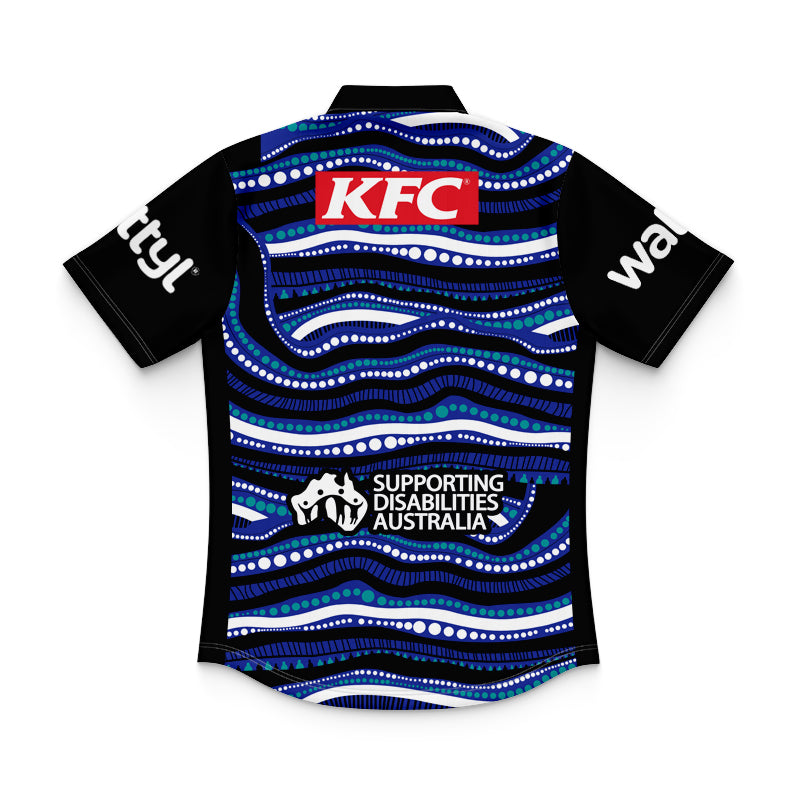 Canterbury Bankstown Bulldogs 2025 Kids Indigenous Training Polo Shirt