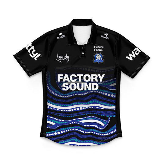 Canterbury Bankstown Bulldogs 2025 Kids Indigenous Training Polo Shirt
