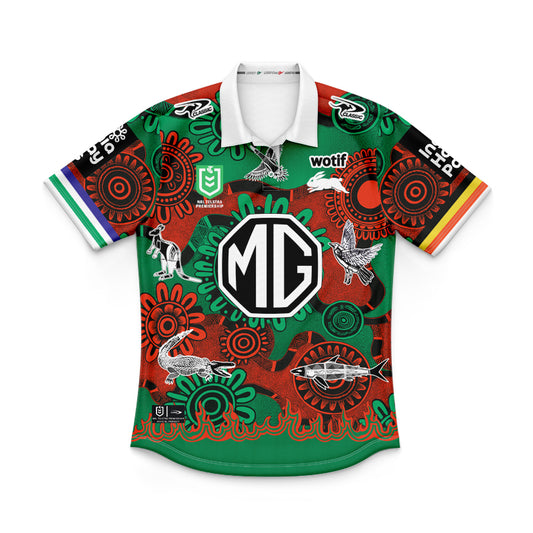South Sydney Rabbitohs 2025 Kids Indigenous Polo Shirt