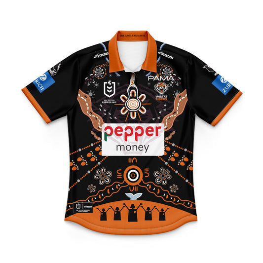 Wests Tigers 2025 Kids Indigenous Polo Shirt