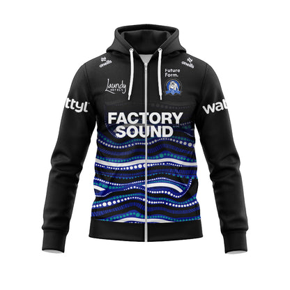 Canterbury Bankstown Bulldogs 2025 Indigenous Training Hoodie with Zipper