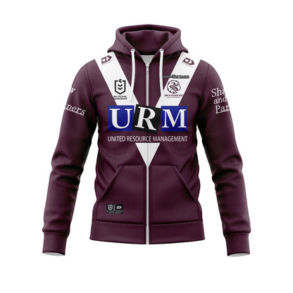 Manly Warringah Sea Eagles 2025 Heritage Hoodie with Zipper