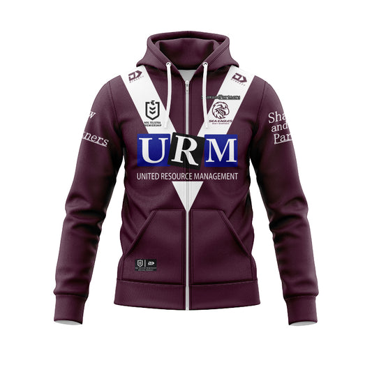 Manly Warringah Sea Eagles 2025 Heritage Hoodie with Zipper